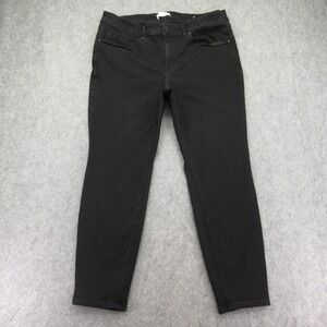 Lane Bryant Women's Black Skinny Mid-Rise Stretch‎ Jeans 18